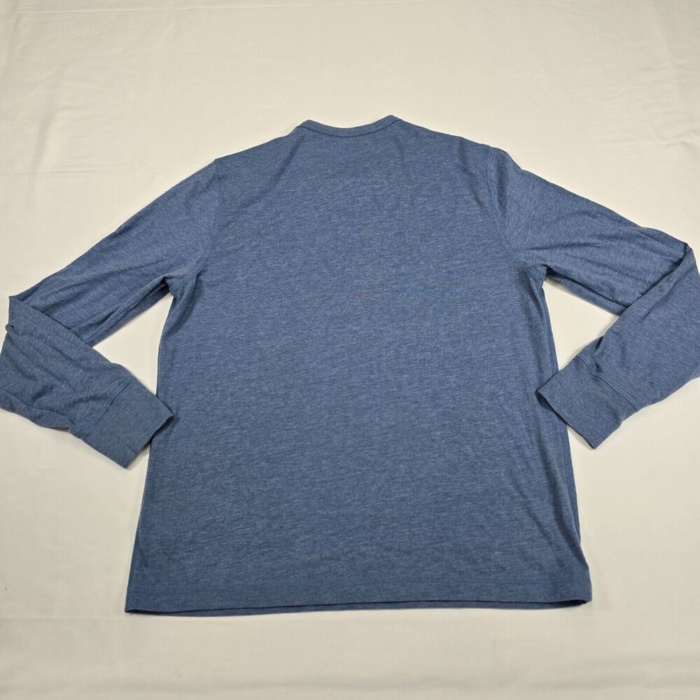 Untuckit Men's Blue Long Sleeve Henley t-Shirt Size M - Picture 2 of 8